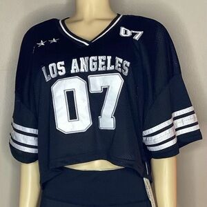 07 Black Mesh Half Jersey